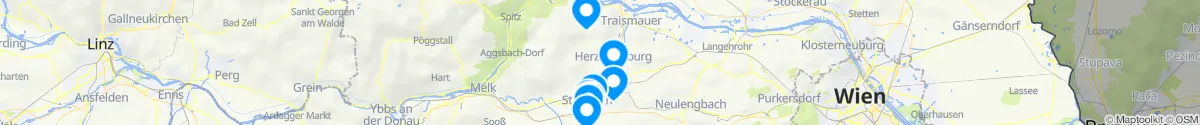 Map view for Pharmacies emergency services nearby Obritzberg-Rust (Sankt Pölten (Land), Niederösterreich)